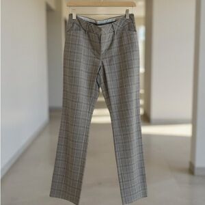 Gold threaded Express Editor Plaid Pants